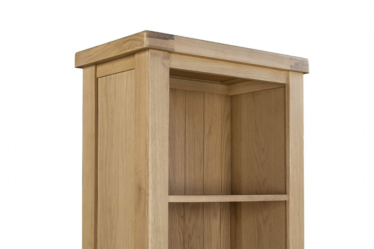 Natural Oak Tall 5 Open Shelves Bookcase