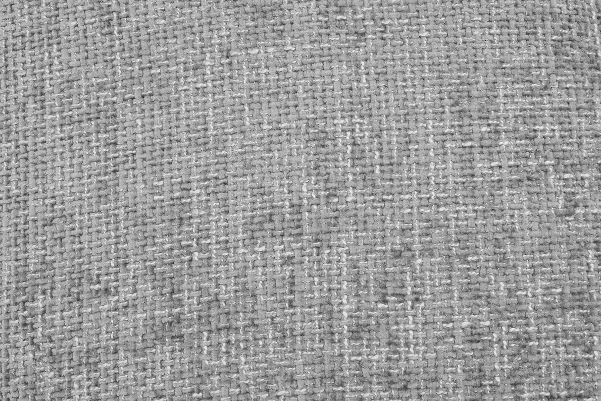 Light Grey Fabric Padded Dining Chair with Wooden Legs