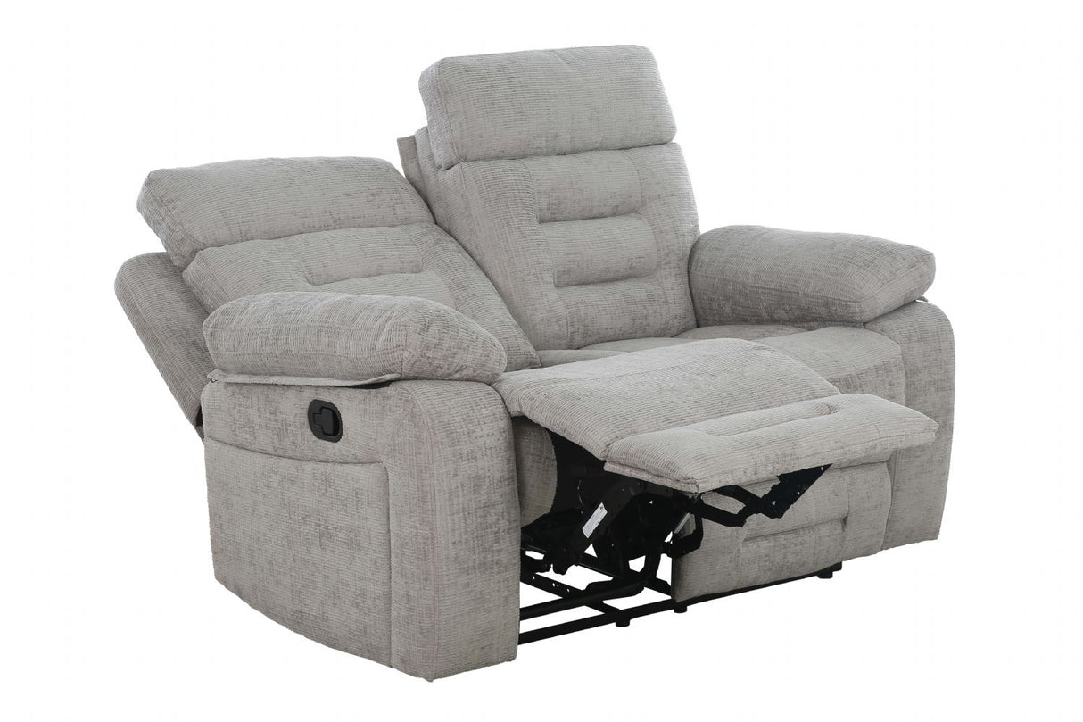Wilbur 2 Seater Manual Recliner Grey
