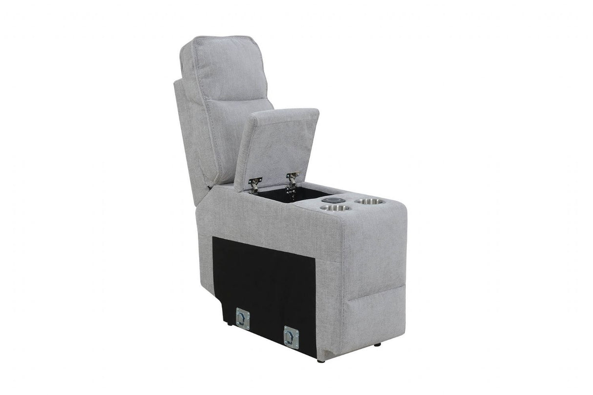 Eloise Console Sectional Grey