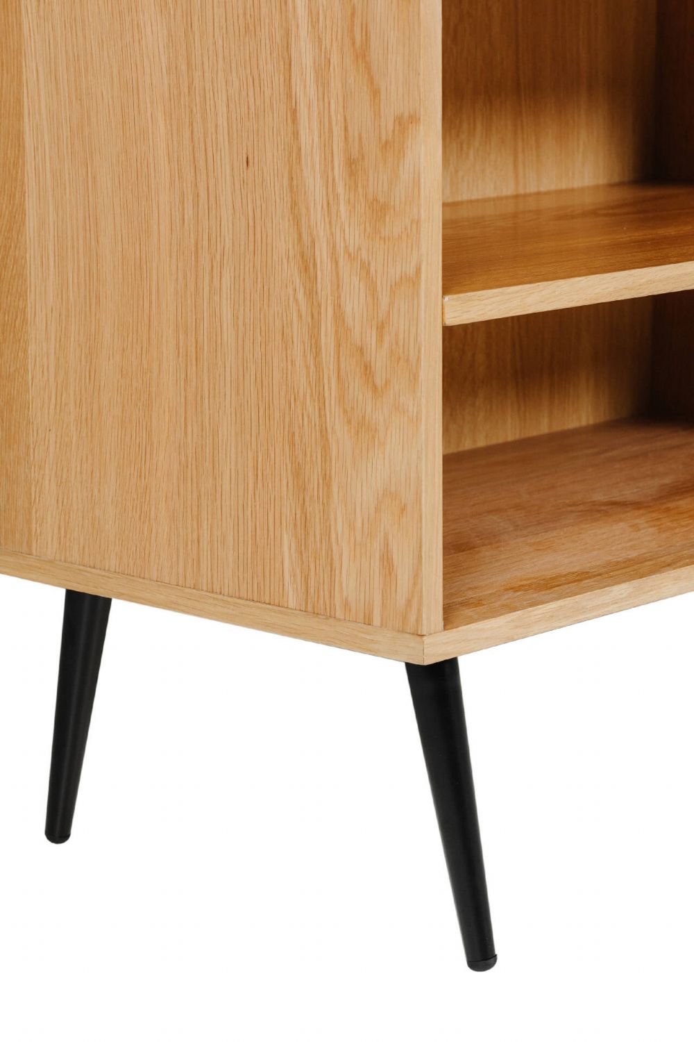 Natural Oak TV Media Unit with Cable Outlet