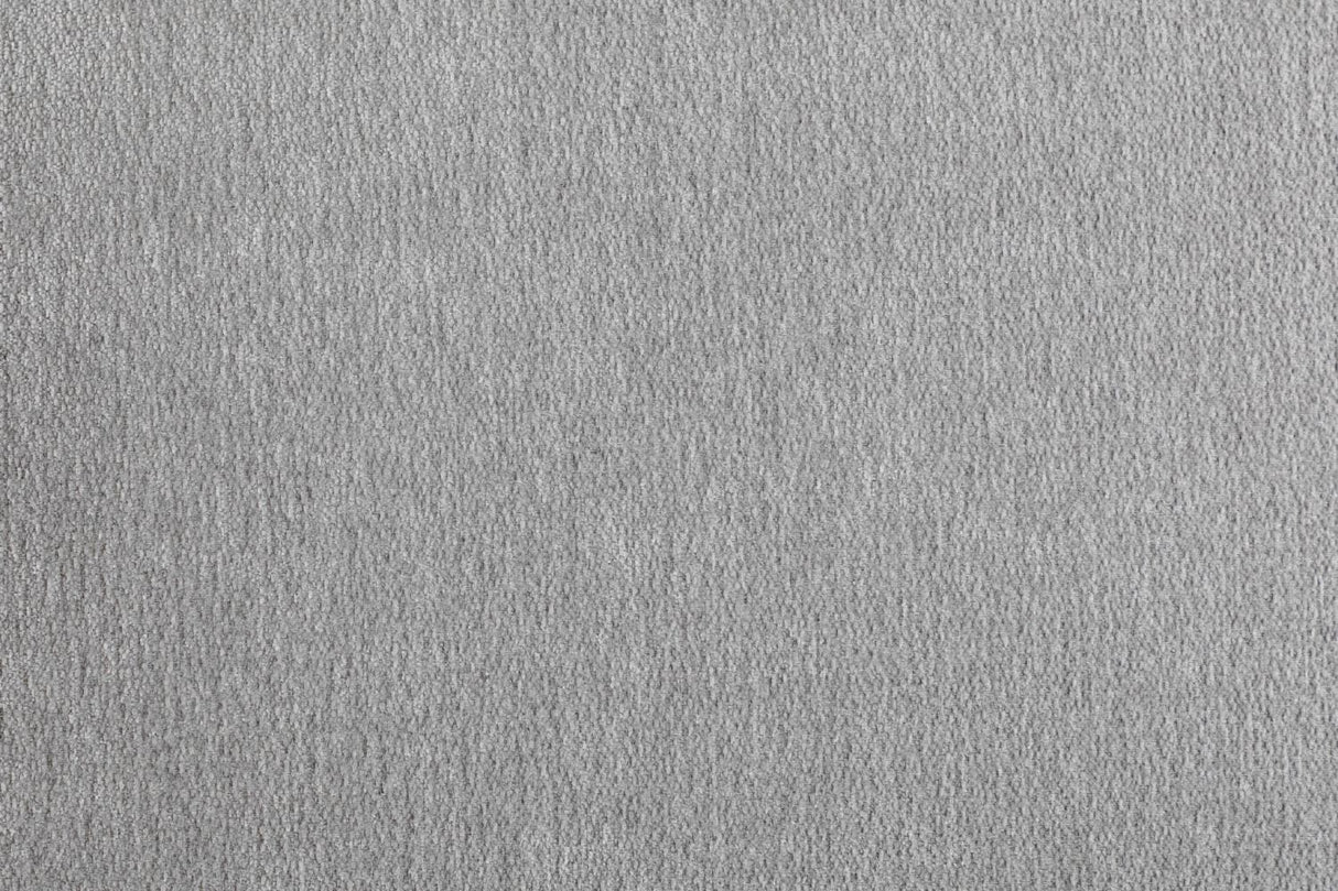 Grey Fabric Accent Wing Back Chair with Black Metal Legs