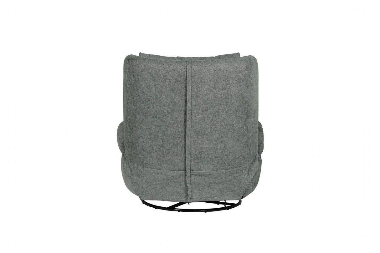 Sage Green Fabric Electric Reclining Swivel Glider Chair