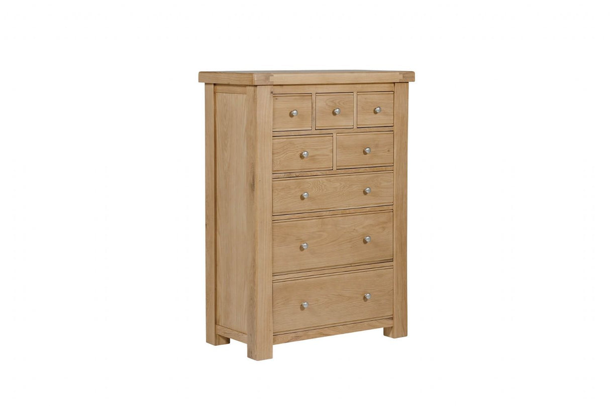 Natural Oak Tall 3 Over 5 Chest of Drawers