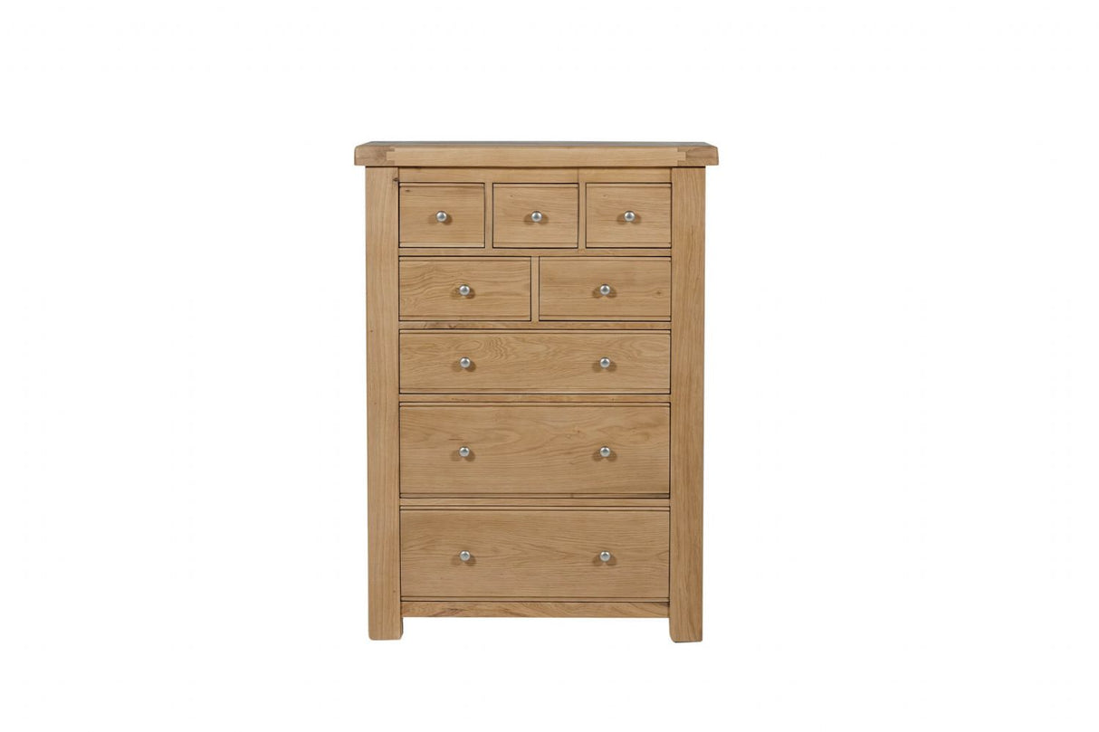 Natural Oak Tall 3 Over 5 Chest of Drawers