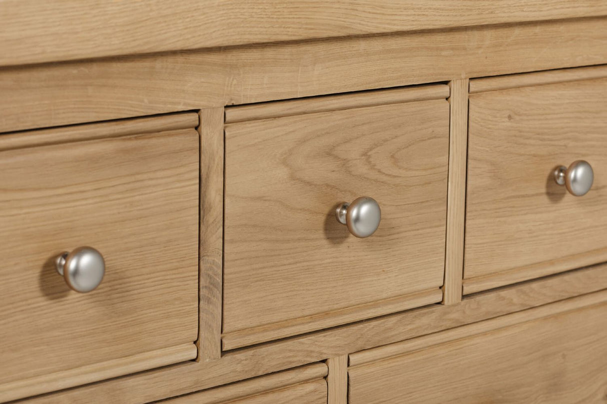 Natural Oak Tall 3 Over 5 Chest of Drawers