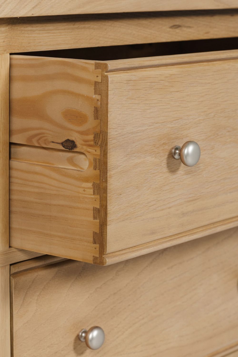 Natural Oak Wide Dressing Chest of 6 Drawers