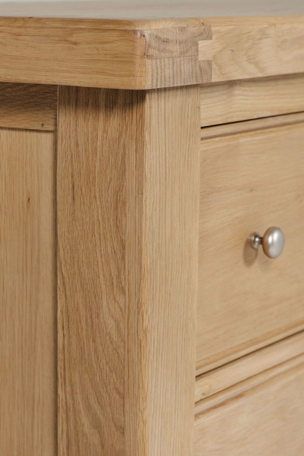 Natural Oak Wide Dressing Chest of 6 Drawers