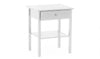 White Painted 1 Drawer 1 Shelf Bedside Table Cabinet