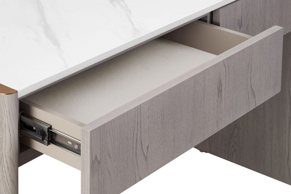 Mondello Dressing Table 2 Drawer Washed Oak