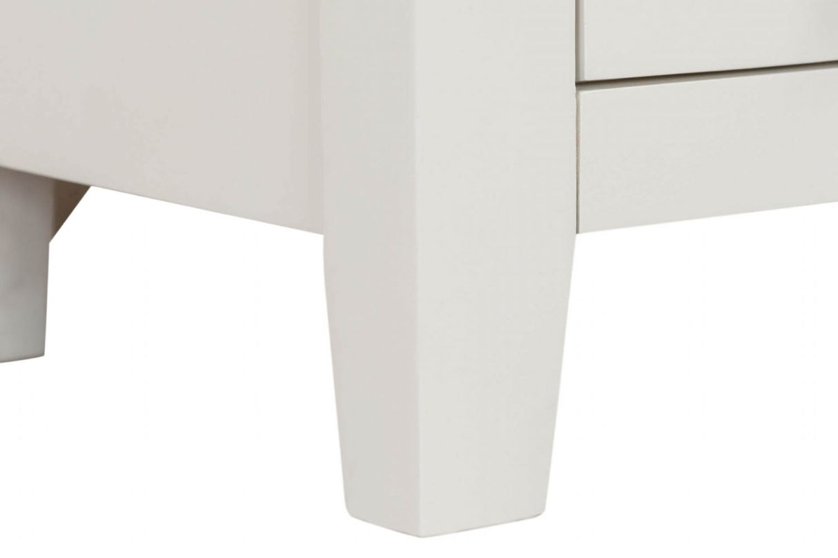Cashmere Wood 3 Drawer Bedside Table with Oak Top