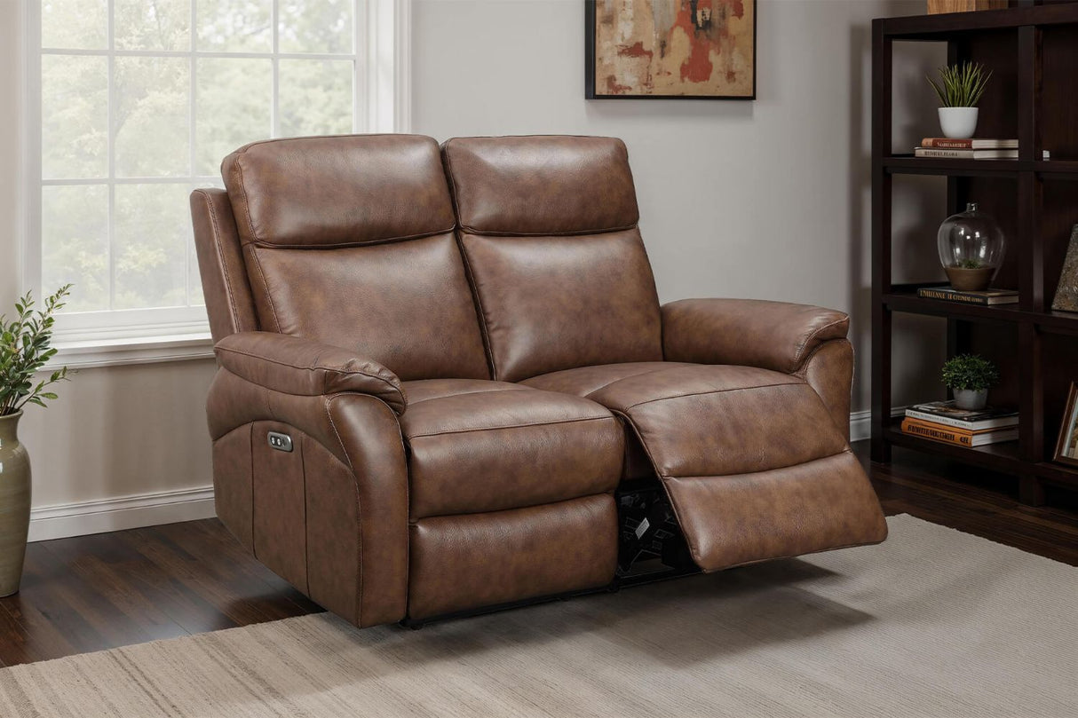 Nardo 2 Seater Electric Recliner Brown (Nett)