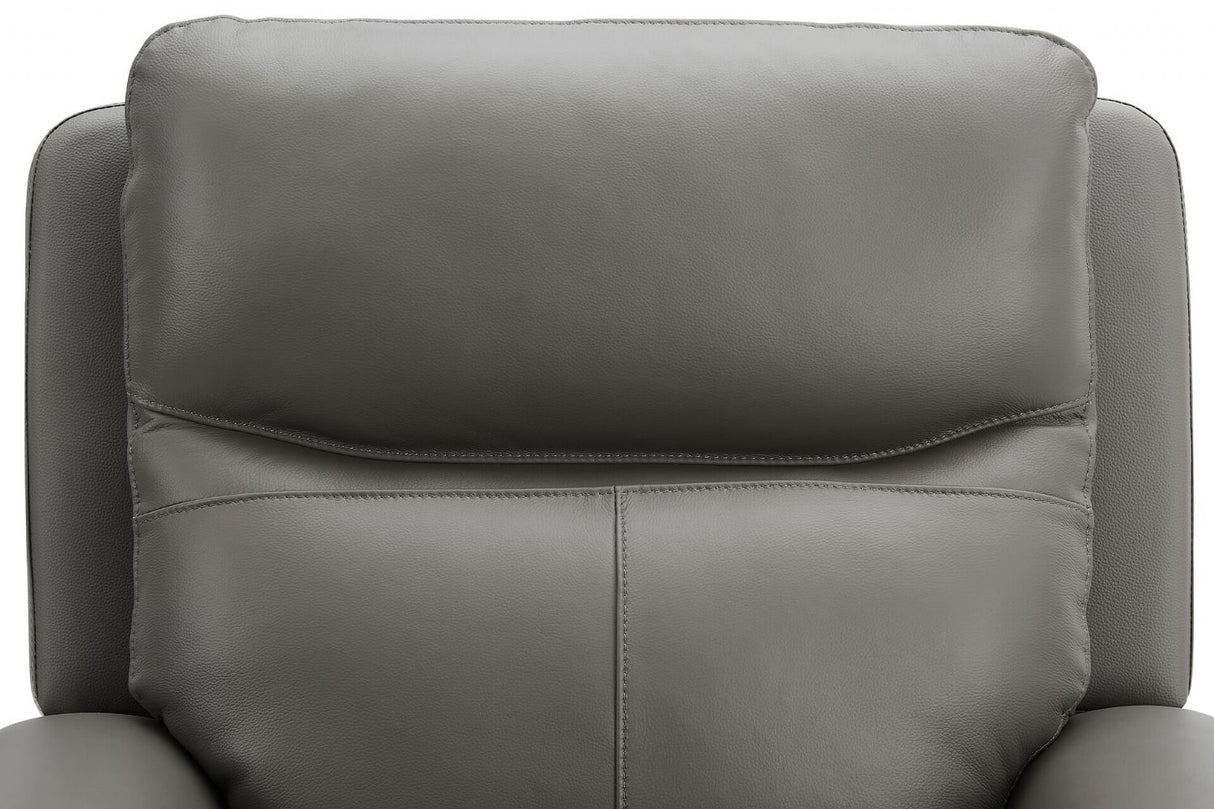 Ash Leather Lift and Rise Dual Motor Electric Recliner