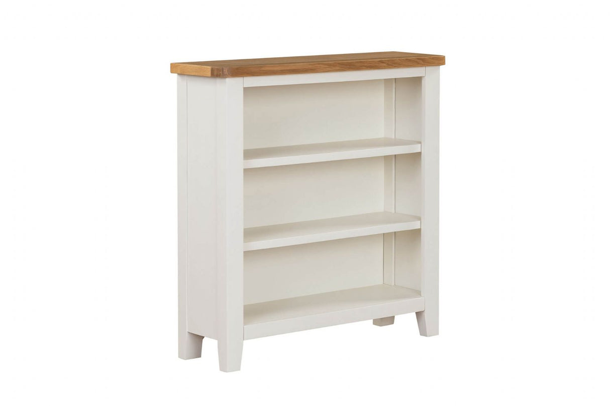 Cashmere Wooden Low Open Bookcase Oak Top