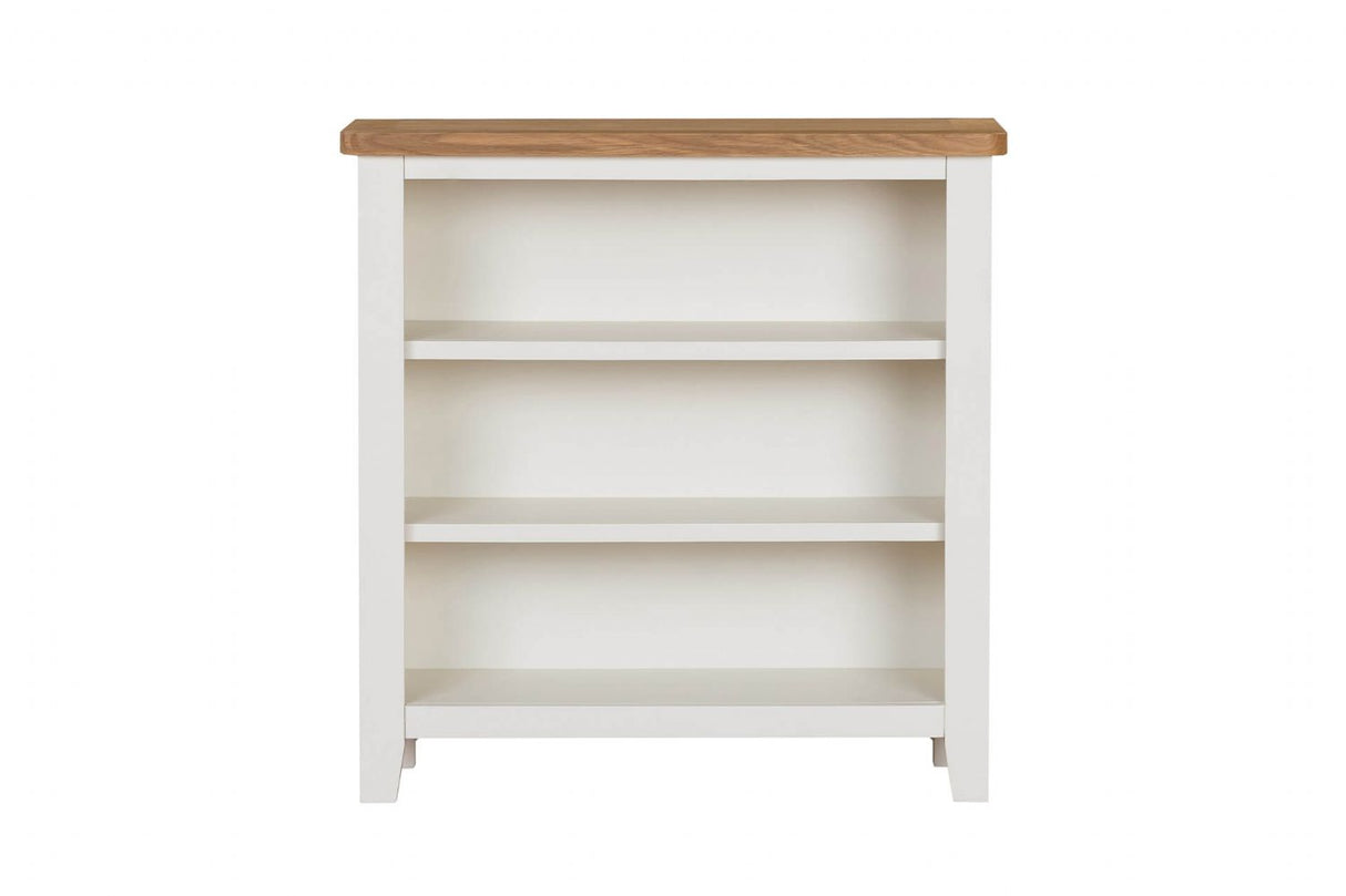 Cashmere Wooden Low Open Bookcase Oak Top