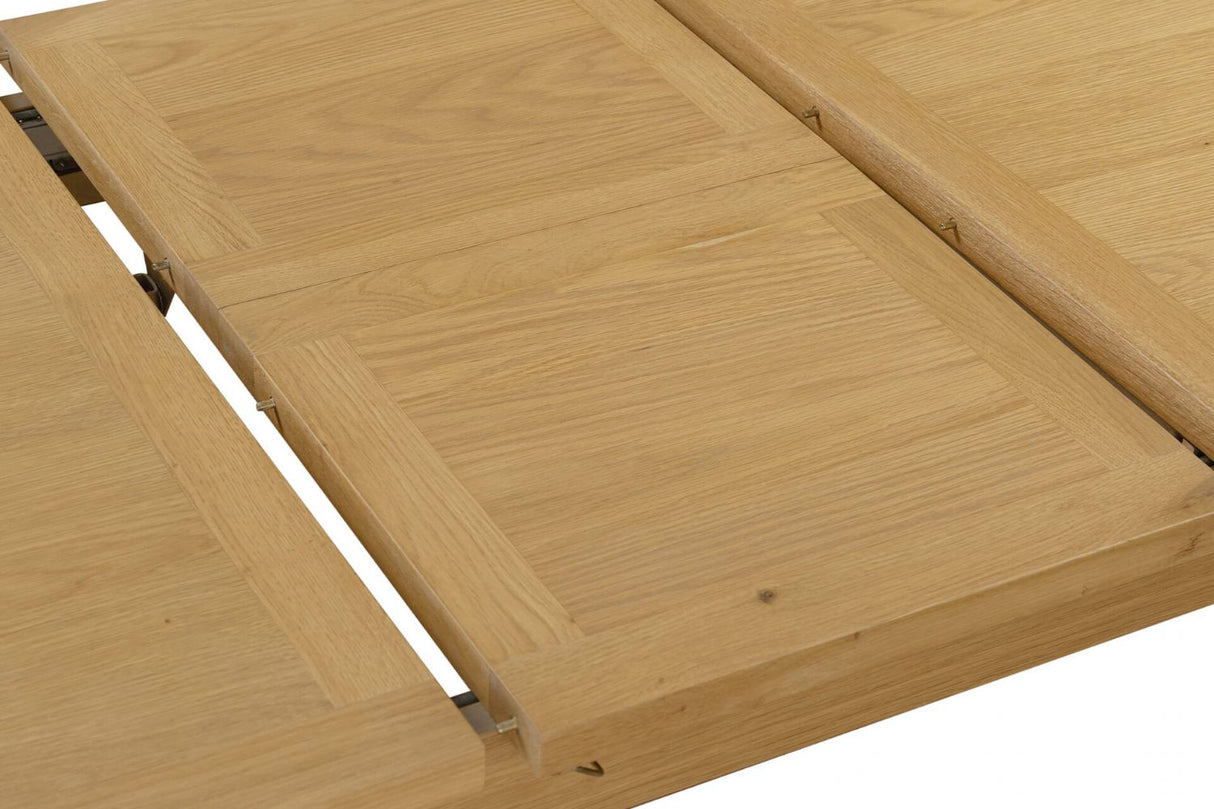 Natural Oak Extending Dining Table with Shaker Leg 1.6 to 2m