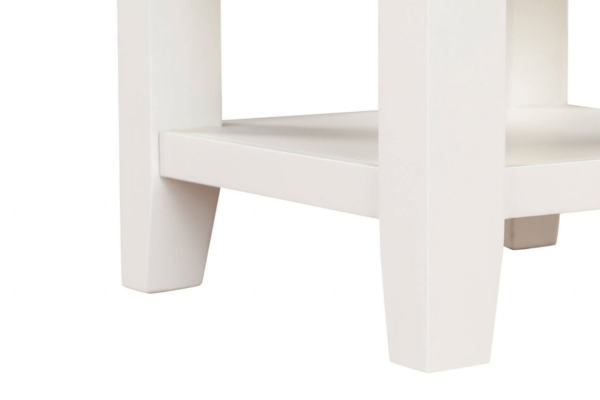 Cashmere Wooden 1 Drawer Lamp Table with Oak Top