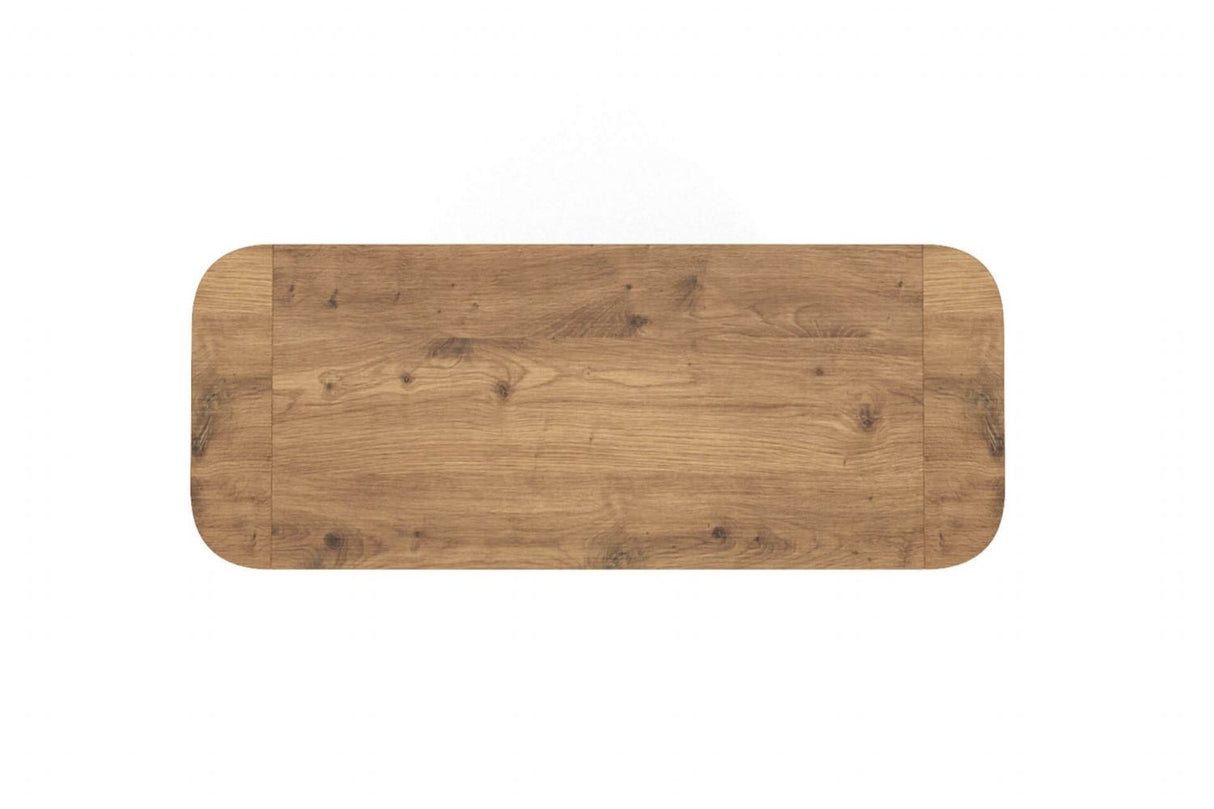 Cashew Rustic Oak Tall Bookcase Cabinet