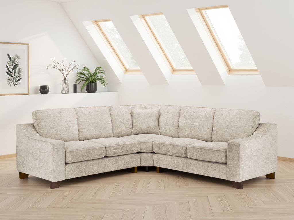 Nebraska Sofa Stone Large Corner