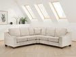 Stone Woven Fabric Large Corner Group Sofa