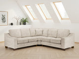 Stone Woven Fabric Large Corner Group Sofa