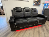 Madrid Leather Electric Recliner Sofa Set With Cupholders and Speakers – 3+2 Seater Sofa Set