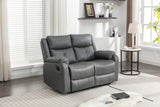 Belair 2 Seater With Manual Recliner Sofa - Grey