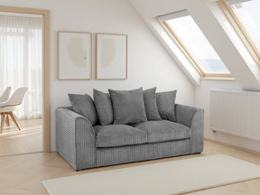 Harley Jumbo Sofa Grey 3 Seater - Ready2Go Furniture
