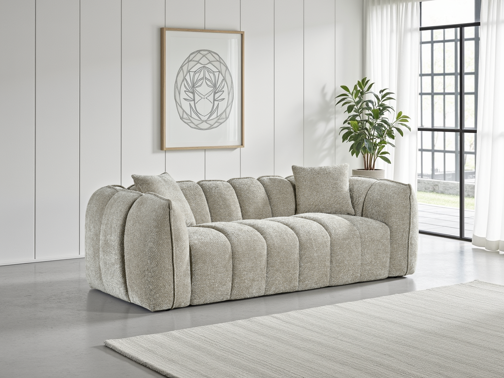 Venice Sofa Beige 3 Seater - Ready2Go Furniture