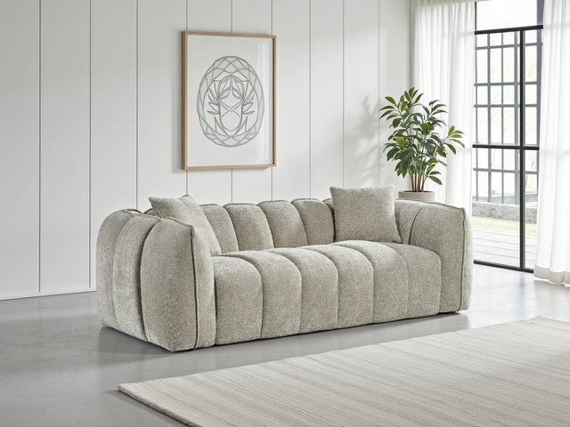 Venice Sofa Beige 3 Seater - Ready2Go Furniture
