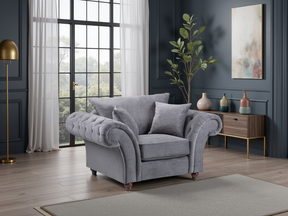 Windsor Fullback Sofa Grey Armchair - Ready2Go Furniture