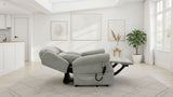 Grey Fabric Lift and Rise Electric Recline Armchair