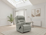 Grey Fabric Lift and Rise Electric Recline Armchair