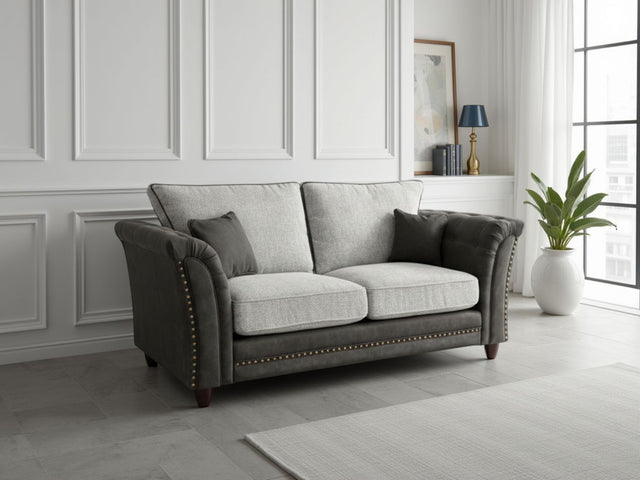 Bella Fullback Sofa Grey 2 Seater