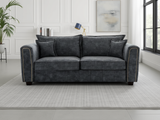 Serena Sofa Black 3 Seater - Ready2Go Furniture