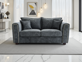 Serena Sofa Black 2 Seater - Ready2Go Furniture