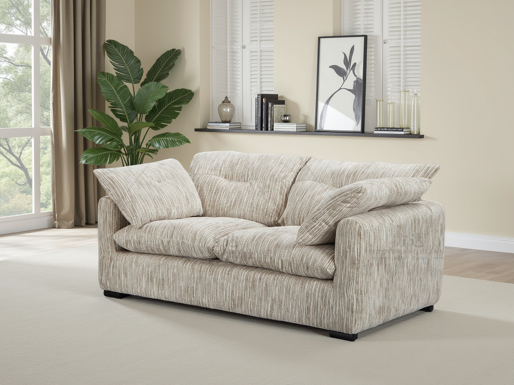 Quetta Sofa Grey/Silver 2 Seater - Ready2Go Furniture