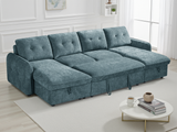 Moscow Sofabed Blue U Shape Corner - Ready2Go Furniture