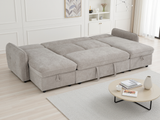 Moscow Sofabed Beige U Shape Corner - Ready2Go Furniture