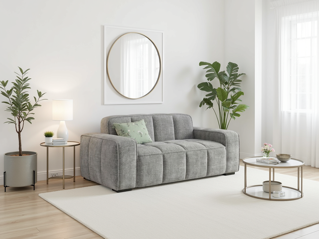 Paris Sofa Grey 2 Seater - Ready2Go Furniture