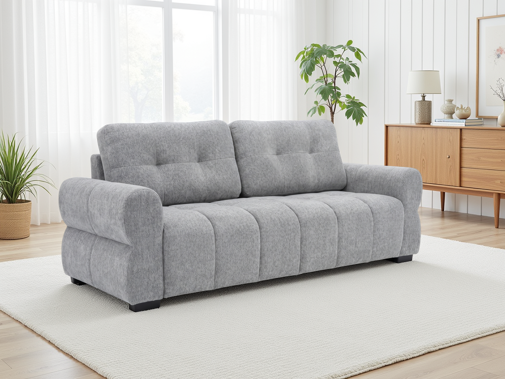 San Marino Sofa Grey 3 Seater - Ready2Go Furniture