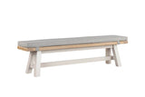 Doune Dining Bench Fabric Cushion Grey