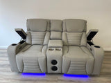 Hermes 3+2 Electric Recliner Sofa Set with LED Lights & Wireless Charging