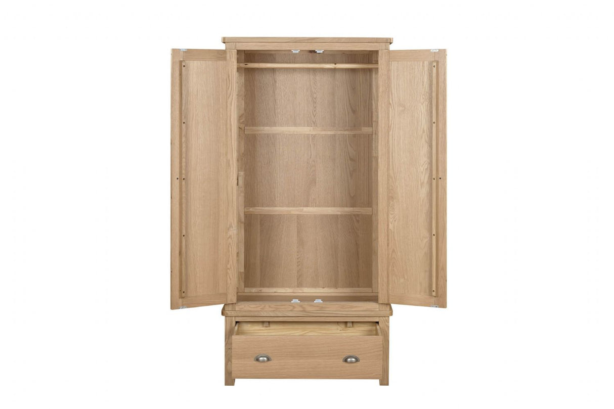 Marsden Wardrobe 2 Door Natural Oak (Nett)