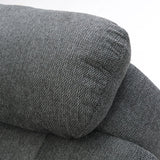 Graphite Fabric Electric Recliner Armchair