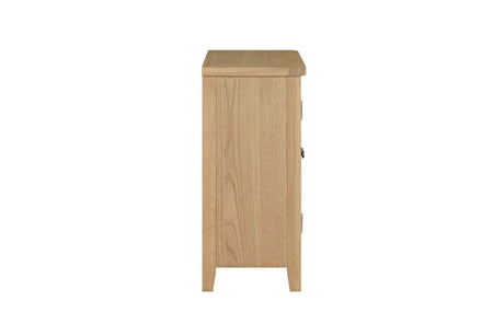Modern Natural Oak 2 Door Small Sideboard