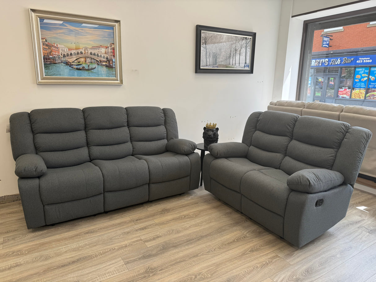 Sorrento 3+2 Seater Fabric Recliner Sofa Set