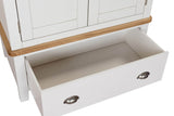 Cashmere Wooden 2 Door 2 Drawer Double Wardrobe Oak Top