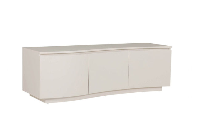 Putty Wooden 3 Door Large TV Cabinet with LED Lighting
