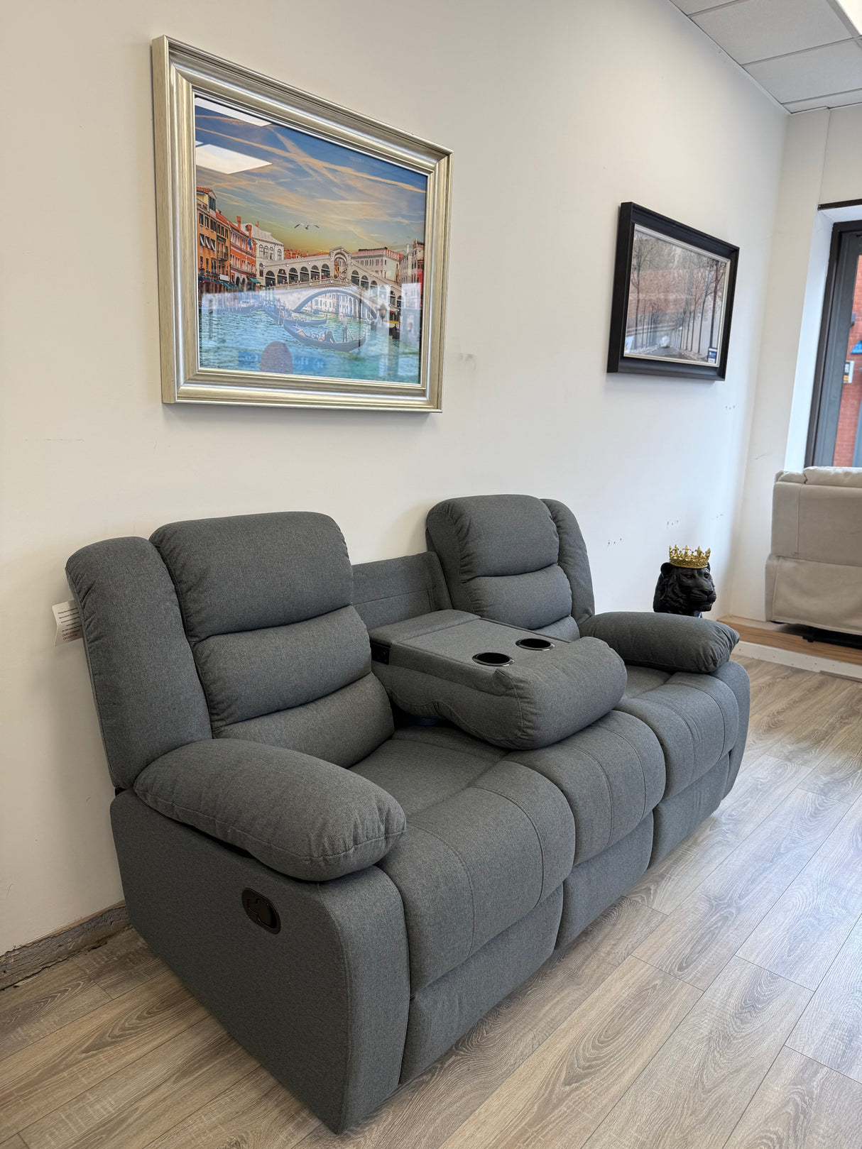 Sorrento 3-Seater Fabric Recliner Sofa
